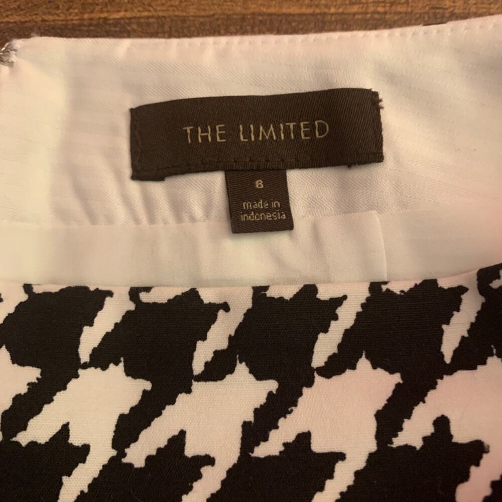 THE LIMITED Women’s Black/White Fully Lined Pencil Skirt / Size: 6 - Picture 3 of 9